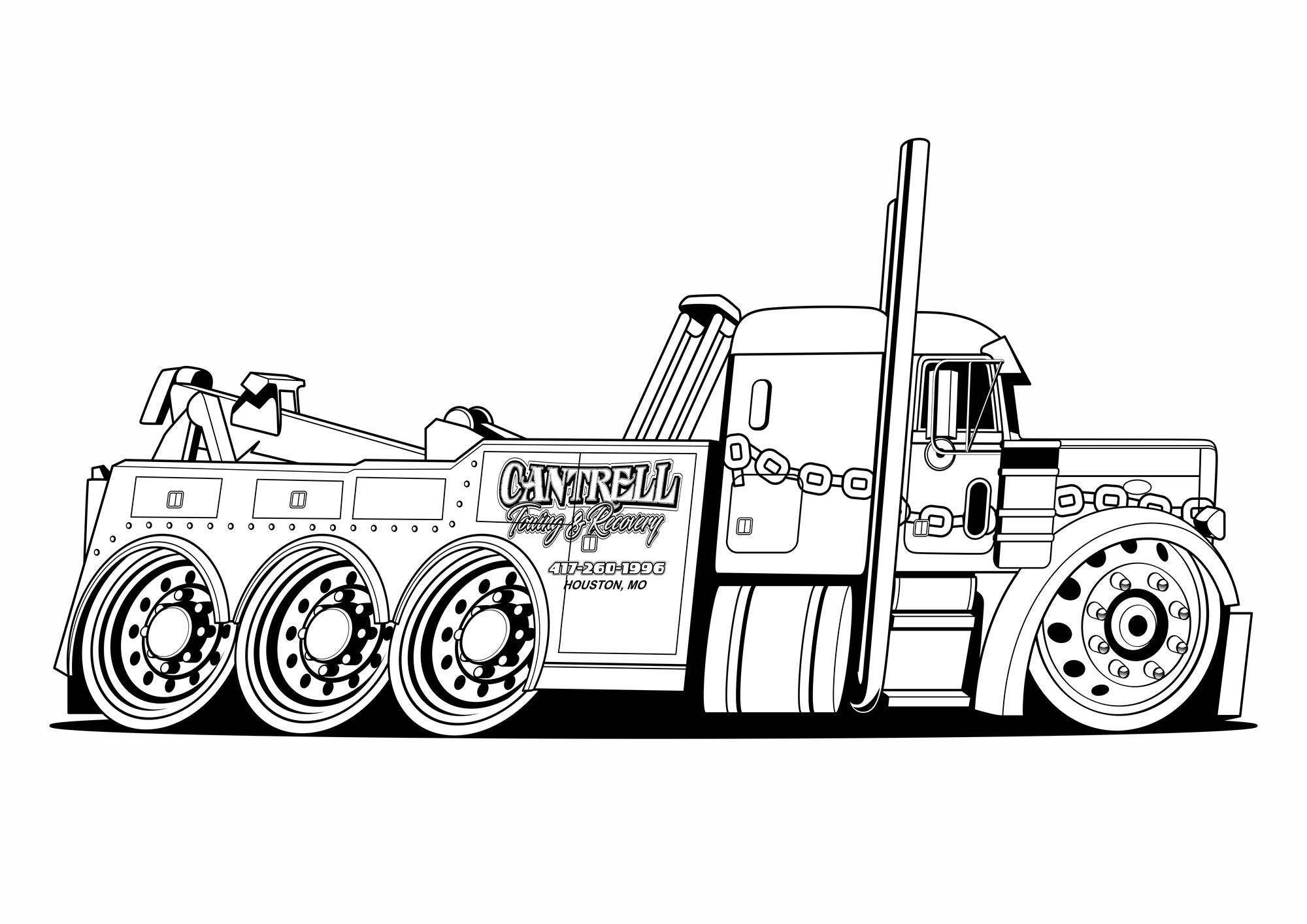 Line Art Vehicle Design (digital files alone - no background or merchandise)
