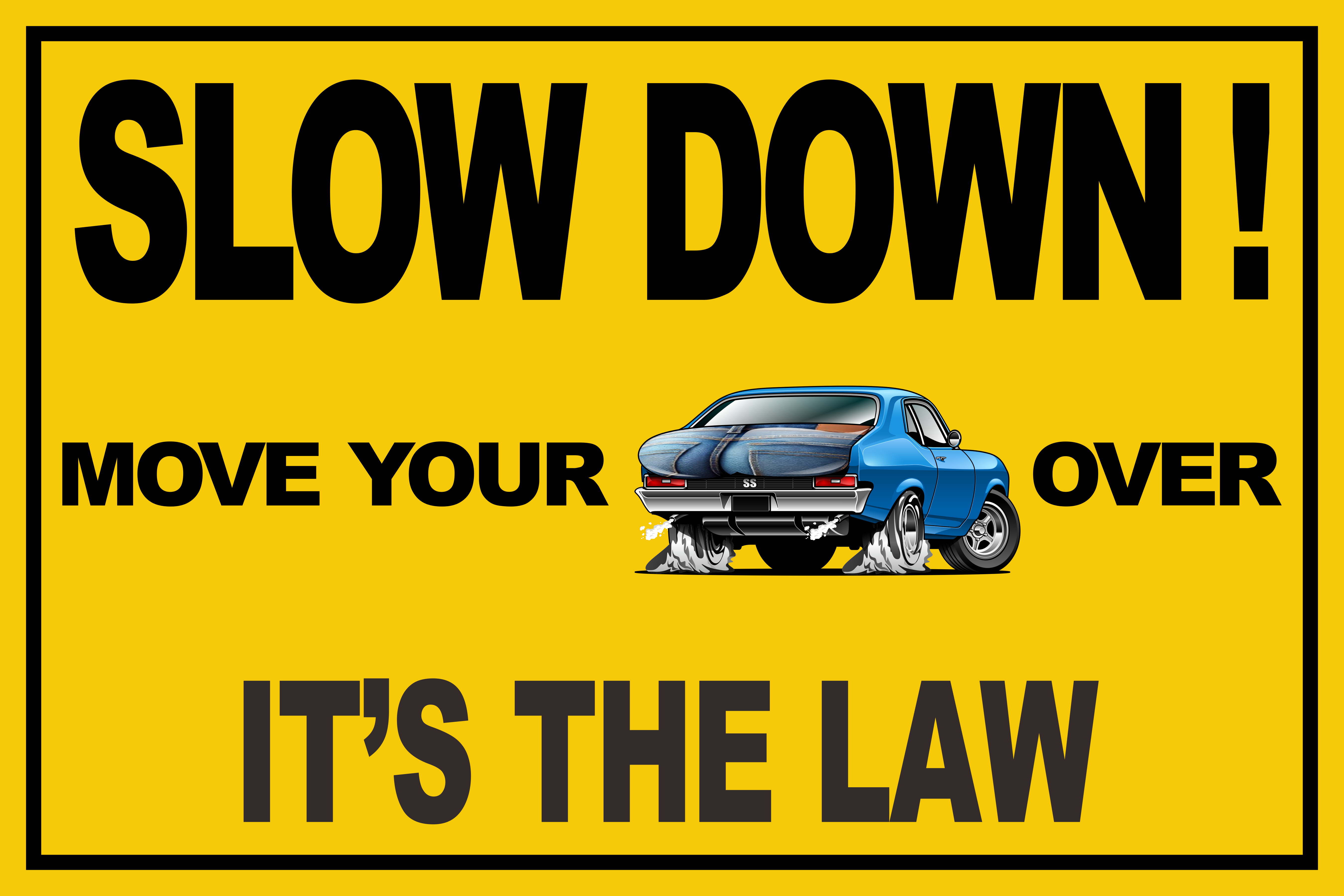 Safety Stickers - Slow Down Move Over